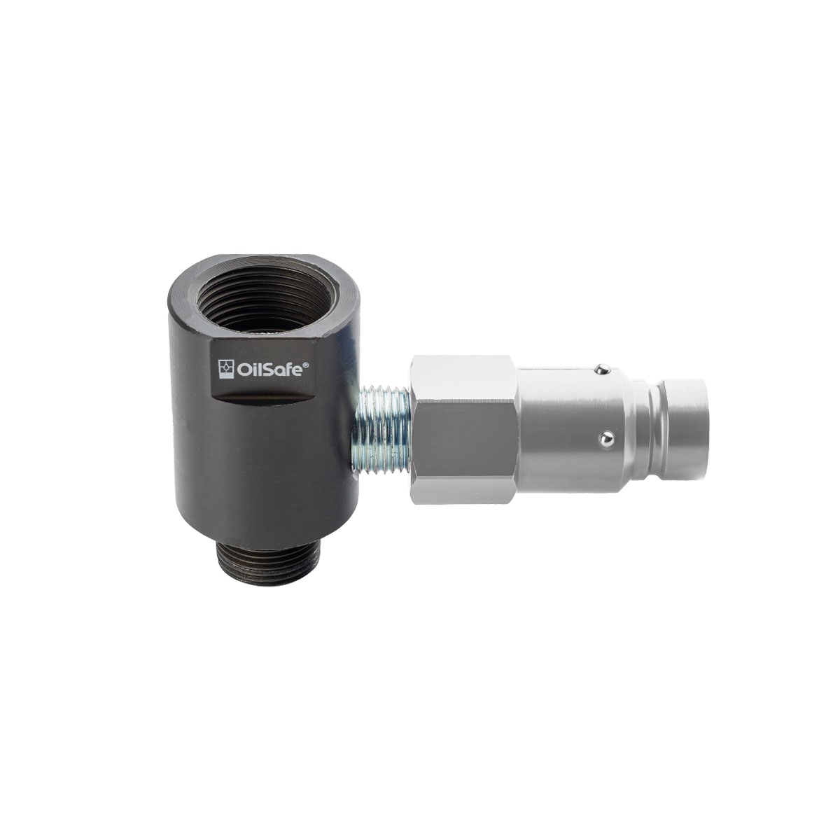 OilSafe® Gear Box Adapter – Silver Male Disconnects – 1/2" Fit (SKU: 96212SLM)