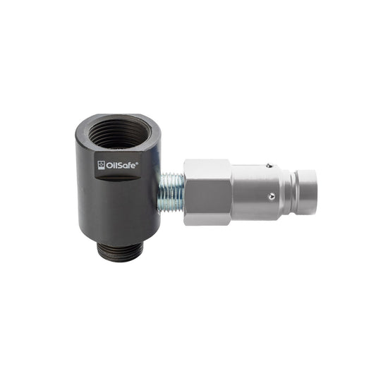 OilSafe® Gear Box Adapter – Silver Male Disconnects – 1/2" Fit (SKU: 96212SLM)