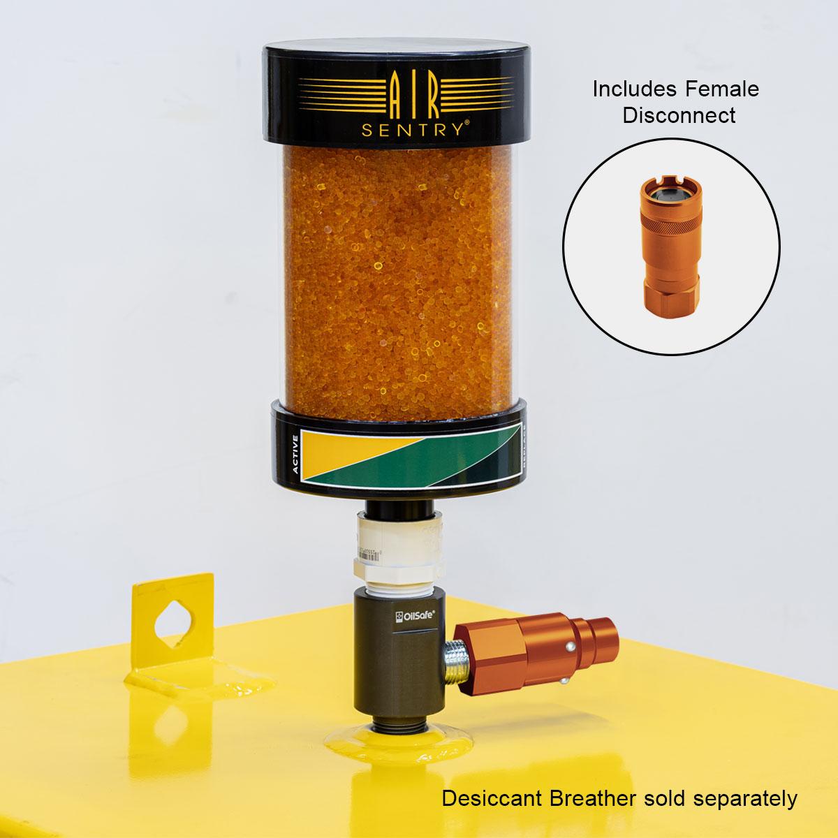 OilSafe® Gear Box Adapter – Orange Male & Female Disconnects – 1" Fit (SKU: 9621ORMF)