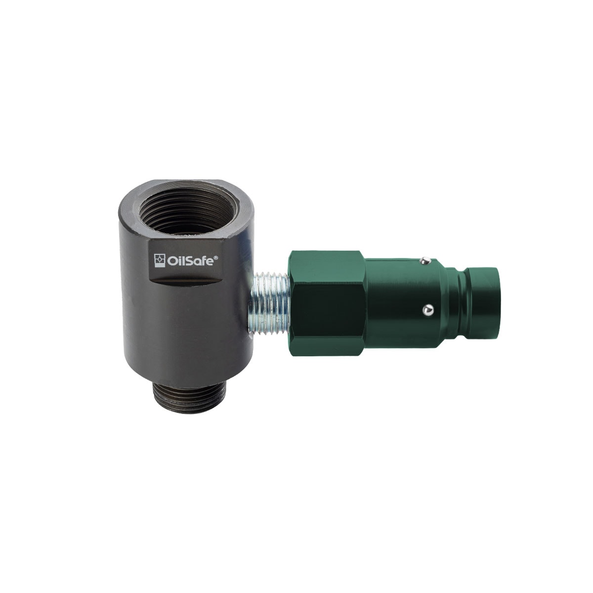 OilSafe® Gear Box Adapter – Dark Green Male Disconnects – 3/4" Fit (SKU: 96234DGM)