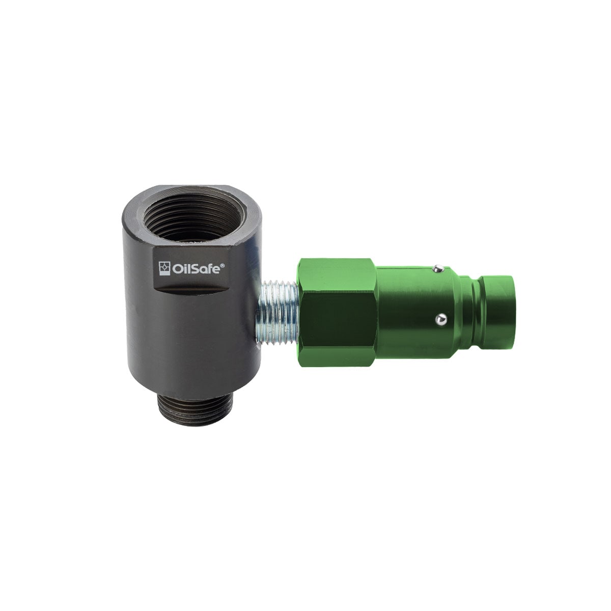 OilSafe® Gear Box Adapter – Mid Green Male Disconnects – 3/4" Fit (SKU: 96234MGM)