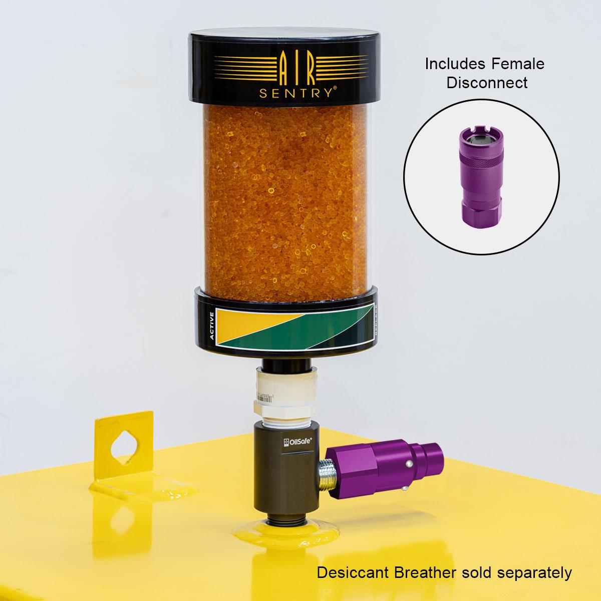 OilSafe® Gear Box Adapter – Purple, Male & Female Disconnects, 3/4" Fit (SKU: 96234PLMF)