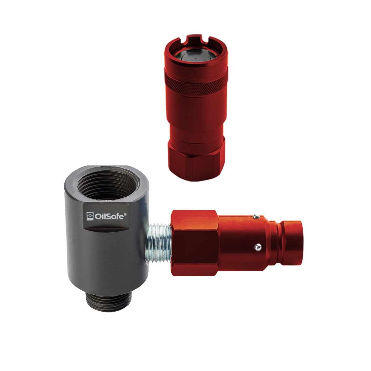 OilSafe® Gear Box Adapter – Red Male & Female Disconnects – 3/4" Fit (SKU: 96234RDMF)