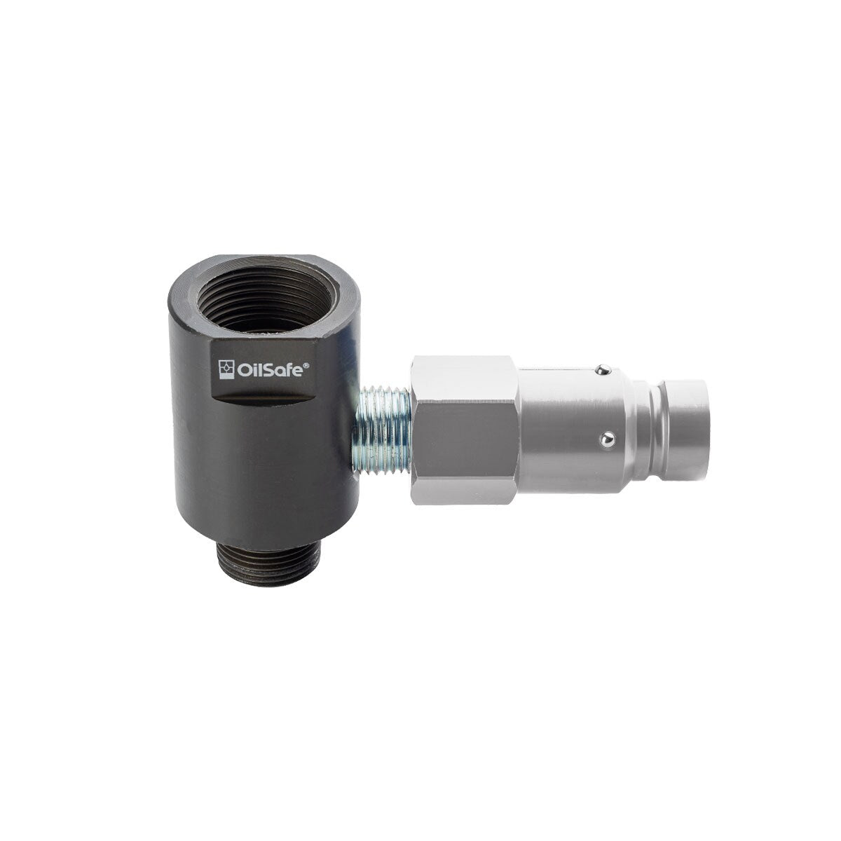 OilSafe® Gear Box Adapter – Silver Male Disconnects – 3/4" Fit (SKU: 96234SLM)