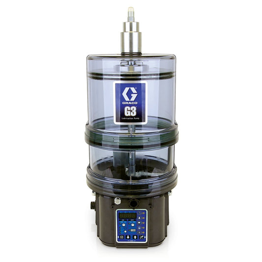 GRACO G3® Pro Grease Lubrication Pump, 24 VDC, 8 Liter, Auto-Fill Shut Off, Low Level with Controller, 5 Pin CPC (Part No. 96G214)