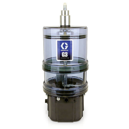 GRACO G3® Standard Grease Lubrication Pump, 8 Liter, 90-240 VAC, Auto-Fill Shut Off, External Low Level, DIN (Part No. 96G207)