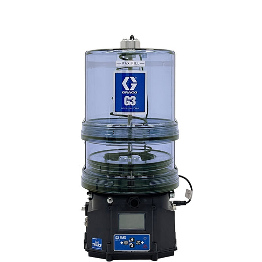 GRACO G3 Max Grease Lubrication Pump with Cellular Data Connectivity, 12 VDC, 8 Liter Reservoir (Part No. 96G605)