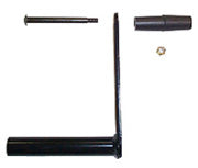 Hannay H-18 Steel Hand Crank | E-Coat Finish, 10" Length | Durable Handle With Bolt & Nut Included