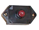 Hannay Part 70-Amp Manual Reset Circuit Breaker | Heavy-Duty Electrical Component | Reliable Overcurrent Protection, Durable Construction