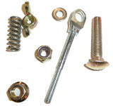 Hannay Part Band (Comet) Brake Tension Adjust (Bearing Mtd) | Mechanical Parts | 3/8" Bolt, 1/4" Rod, Wing Nut, Spring, Washer – Durable Precision Adjustment Assembly