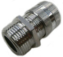 Hannay Part 3/4" Hub Straight Male Strain Relief Connector | Electrical Connector | Grip Range 3/8" To 1/2" – Durable Strain Relief For Junction Boxes