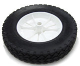 Hannay Part Wheel/Tire 1100 | Industrial Equipment Wheel | 1.75" X 8", Locking Shaft Collar, 1/2" Axle Diameter – Durable Replacement Wheel For Heavy-Duty Use