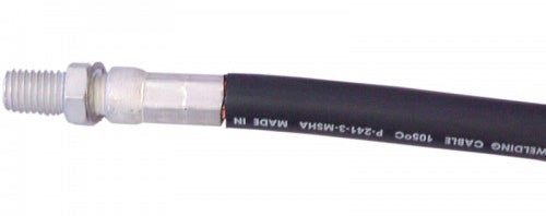 Hannay Part 50' Of 1/0 Black Cable With Threaded Ferrule | Hannay Parts | Durable Electrical Cable Assembly – High-Quality Construction For Industrial Use