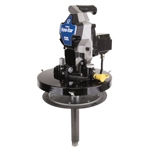 GRACO Compact Dyna-Star® 24 VDC Series Progressive 35 lb Oil or Grease Bucket Kit, Pump, Lifting Handle (Part No. CD1030)