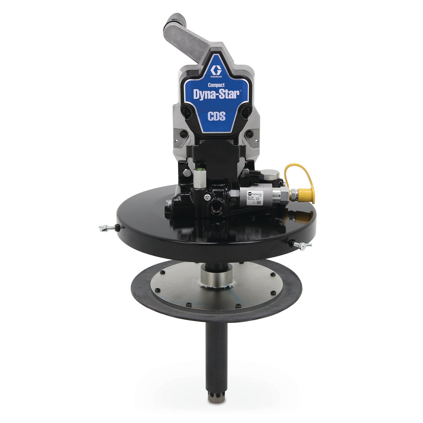 GRACO Compact Dyna-Star® 24 VDC 35 lb Vent-Valve Oil or Grease Bucket Kit, Pump, Lifting Handle (Part No. CD1130)