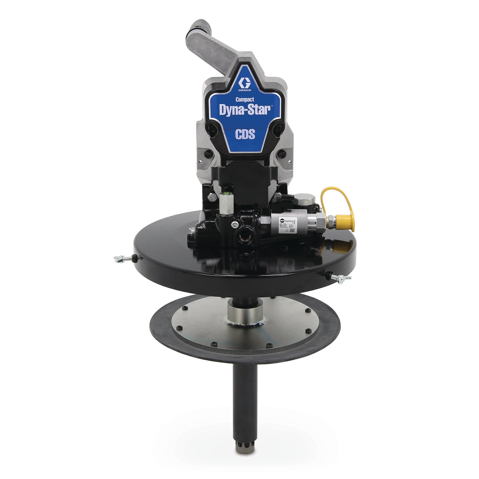 GRACO Compact Dyna-Star® 24 VDC 35 lb Oil or Grease Bucket Kit, Vent-Valve Pump, Lifting Handle, Pressure and Level Reporting (Part No. CD1332)