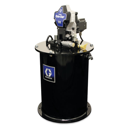 GRACO Compact Dyna-Star® 24 VDC Vent-Valve Grease Pump and 60 lb Reservoir (Part No. CD3164)