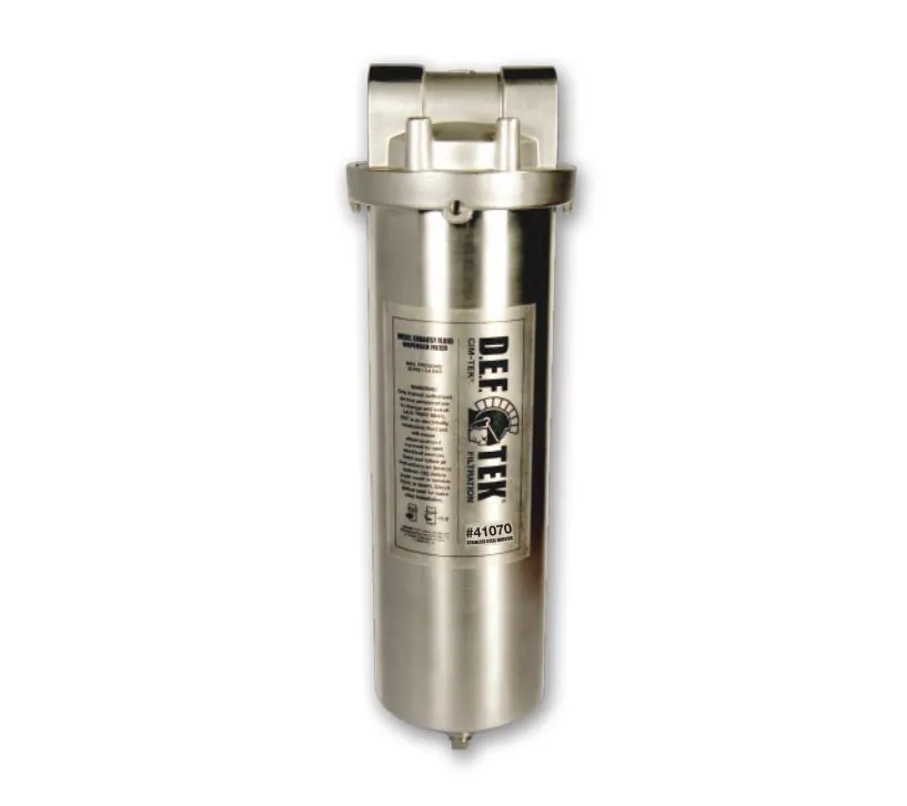 1 Micron Stainless Steel DEF Filter Housing for Diesel Exhaust Fluid – Heavy-Duty Commercial Series – Cim-Tek – SKU  (SKU: 41070) - Innoflo Solutions Inc.