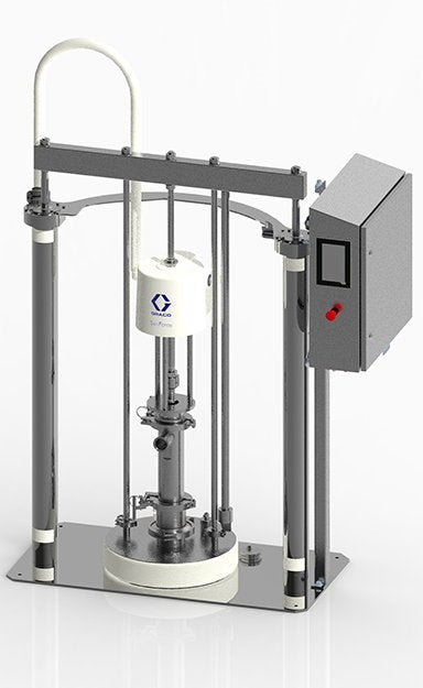 GRACO SaniForce Ram Unit, Stainless Steel Frame, 12:1 PP, Inflatable Seal, Electronic Controls (Part No. SDU.A05AAA3AA0C21)