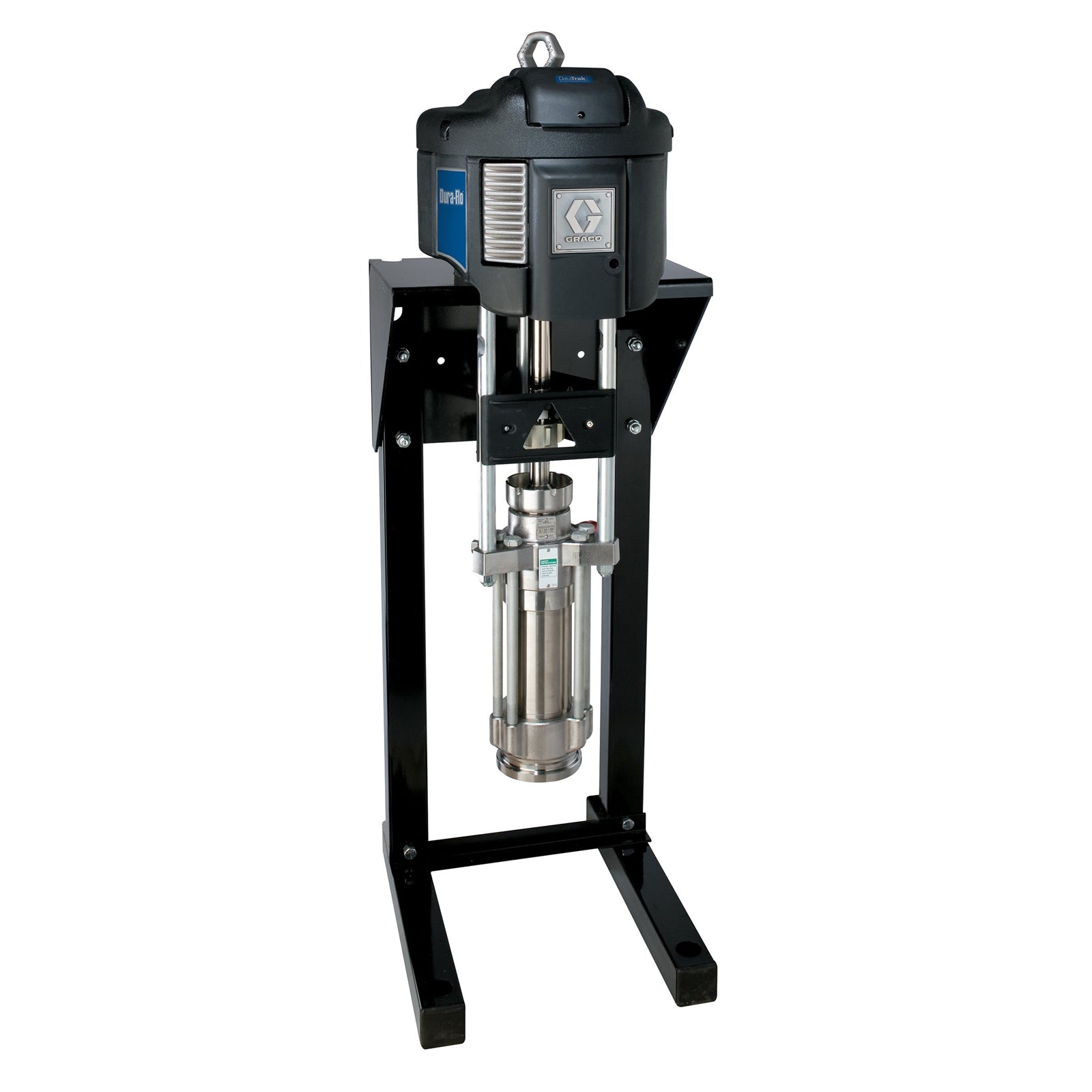 GRACO Dura-Flo NXT 2-Ball Piston Pump, 16:1, Low Noise Exhaust Motor, DataTrak, SST, 4 Leather / 1 PTFE Packings (Part No. P16MSE)