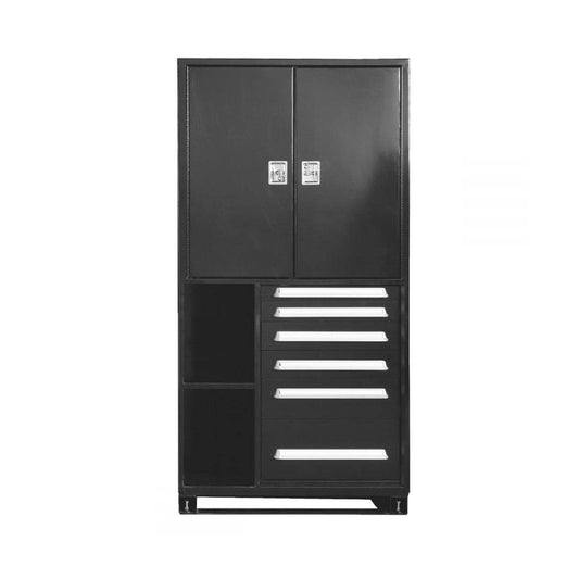 OilSafe® Bulk Storage Cabinet (Black) – Model A (45" x 45" x 88") (SKU: 890150)