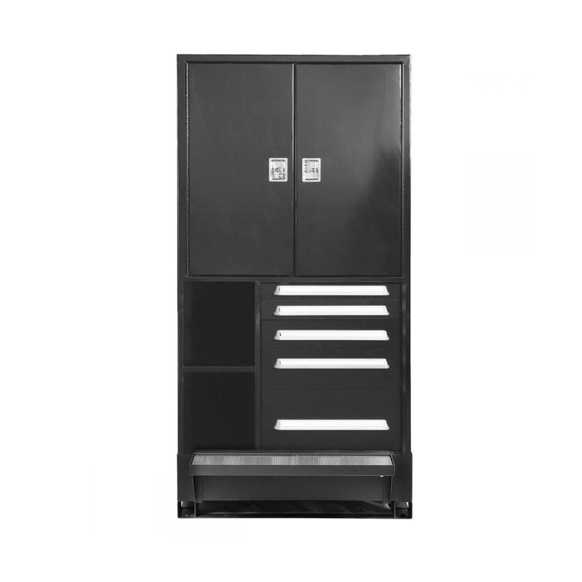 OilSafe® Bulk Storage Cabinet (Black) – Model B (45" x 45" x 88") with 76 Gal Spill Pan (SKU: 890151)