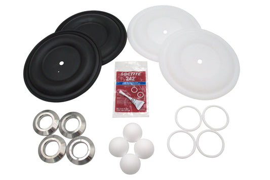 GRACO SaniForce 1590 FG Complete Fluid Repair Kit with SS Seat, PT Ball, PT Diaphragm, PT Seal (Part No. FK2111)