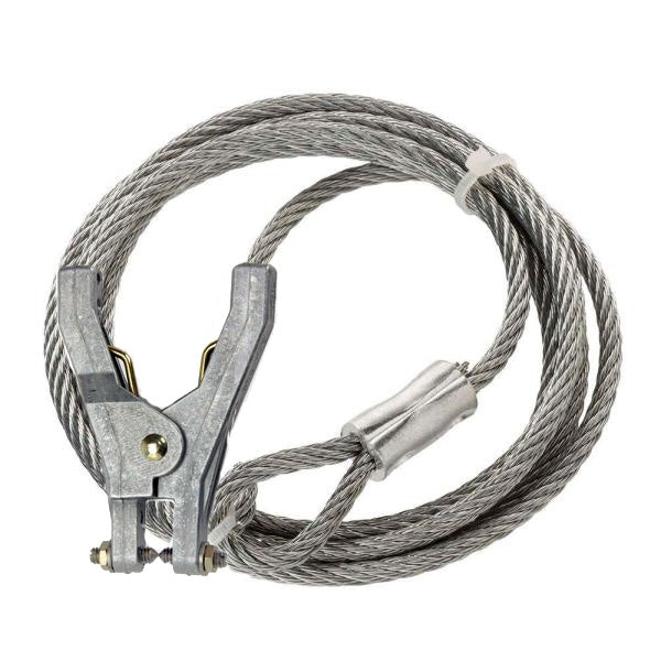 HANNAY PART 50 FT (CLEAR PC GALVANIZED) CABLE, BROWNE CLAMP,
CABLE STOP & EYELET
