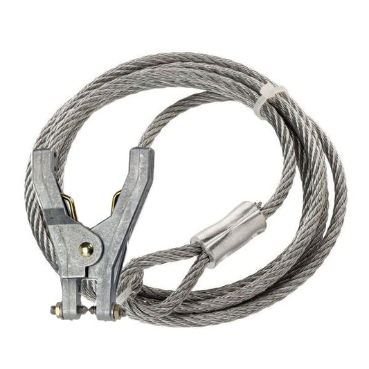Hannay Part 100 Ft Clear Pc Galvanized Cable | Cable Assembly With Browne Clamp, Cable Stop & Eyelet – Durable Galvanized Steel Construction For Industrial Use