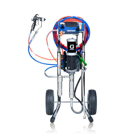GRACO 15:1 Merkur AA Package, 0.4 gpm (1.5 lpm) Fluid Flow, Cart Mount, PerformAA 15 Gun (Part No. G15C09)