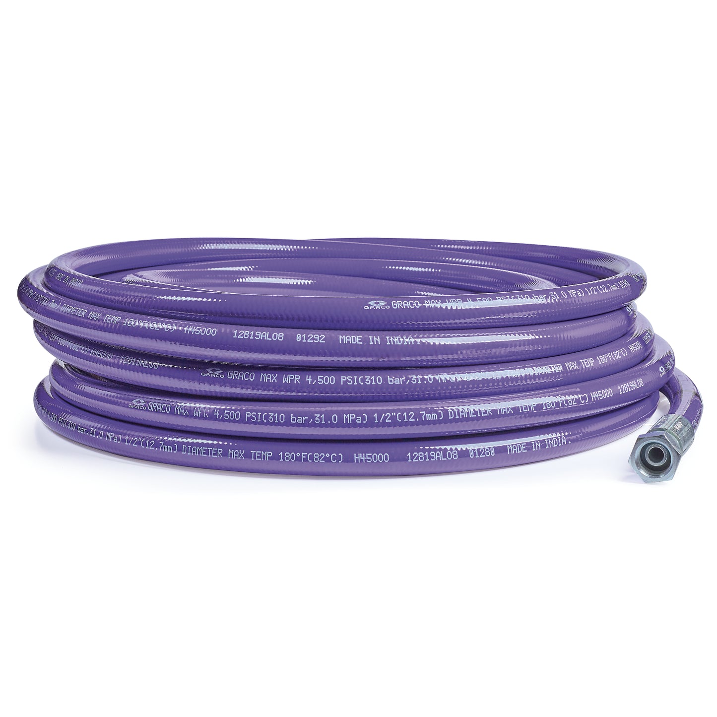 GRACO Xtreme-Duty 4500 psi High Pressure Hose, 1/2 in x 50 ft (Part No. H45050)