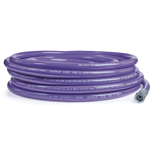 GRACO Xtreme-Duty 4500 psi High Pressure Hose, 1/2 in x 50 ft (Part No. H45050)