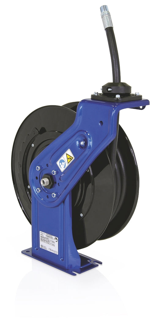 GRACO SD™ 10 Package, Air, 1/2 in. (13 mm) Inlet, 3/8 in. X 35 ft. (10 mm X 11 m) Hose, NPT, Includes Inlet Kit & Tire Chuck Valve, Metallic Blue Reel (Part No. 24D998)