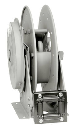 Hannay Reel N515-19-20-10.5J | Hose & Cable Reel | 1/4" Buna Su Swl, 1/4" F Riser With Access Hole, Spec Roller Position – Durable Industrial Hose Reel