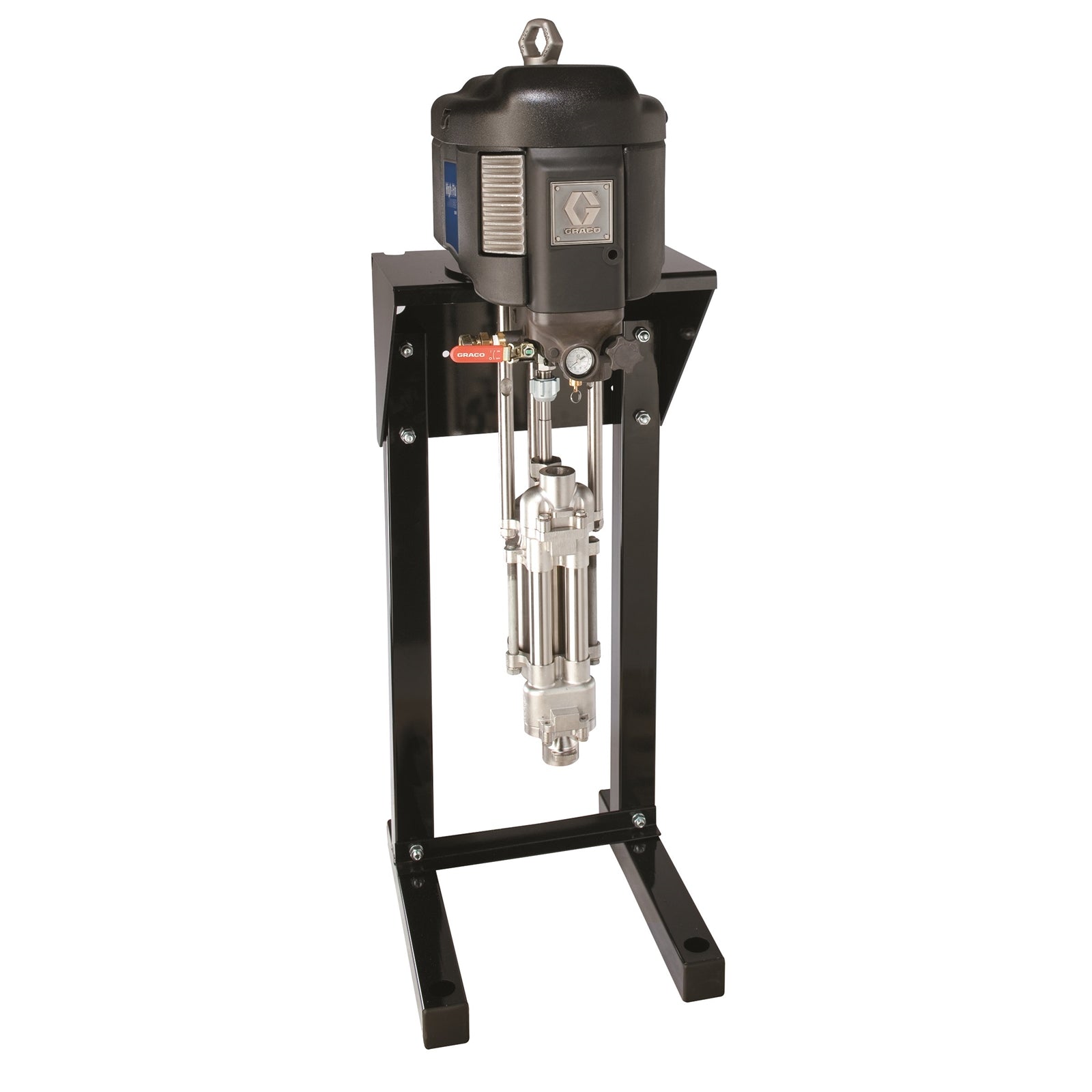 GRACO High-Flo 4-Ball Pump, CS, 4:1, Low Noise Exhaust, Open Wet Cup Lower, NPT Fittings, Ultralife Rod/Cylinder (Part No. JC40L9)
