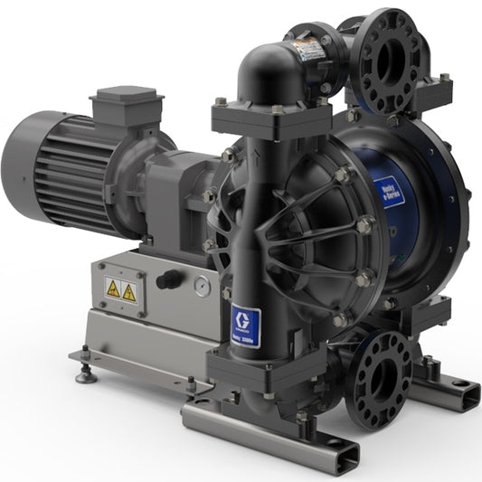GRACO Husky 3300e 3" AL Electric Diaphragm Pump (7.5 Hp AC Motor, 240V CMPSR, End Port NPT, AL Center, GE Seat, GE Ball, GE Diaphragm) (Part No. 659016)