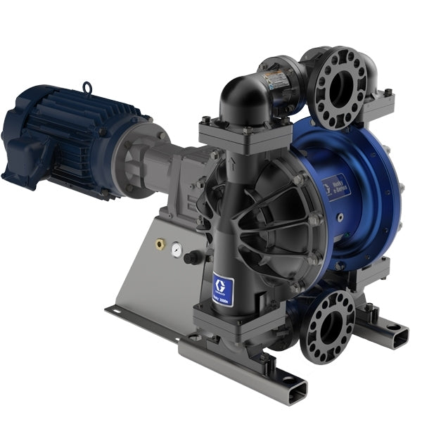 GRACO Husky 3300e 3" AL Electric Diaphragm Pump (7.5 Hp ATEX Motor, No CMPSR, End Port NPT, AL Center, SS Seat, PT Ball, PT Diaphragm) (Part No. 659033)