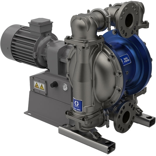 GRACO Husky 3300e 3" Stainless Steel Electric Diaphragm Pump (7.5 HP, 240V, Center Port Flange, AL Center, SP Seat, SP Ball, SP Diaphragm) (Part No. 659835)