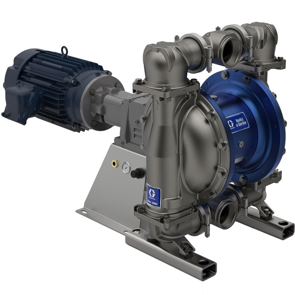 GRACO Husky 3300e 3" Stainless Steel Electric Diaphragm Pump (7.5 Hp CID1 Motor, No CMPSR, End Port NPT, AL Center, SS Seat, PT Ball, PT Diaphragm) (Part No. 659825)