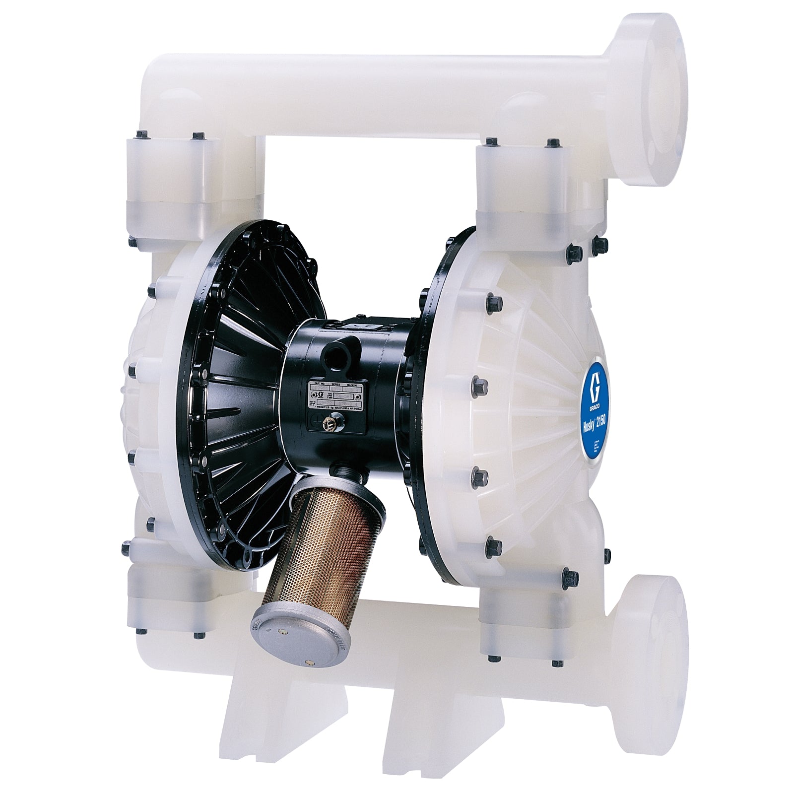 Graco 24B764 Husky 2150 Polypropylene Pump, Aluminum Center Section, Polypropylene Seats, Ptfe Balls & Ptfe Overmolded Diaphragm Innoflo Solutions