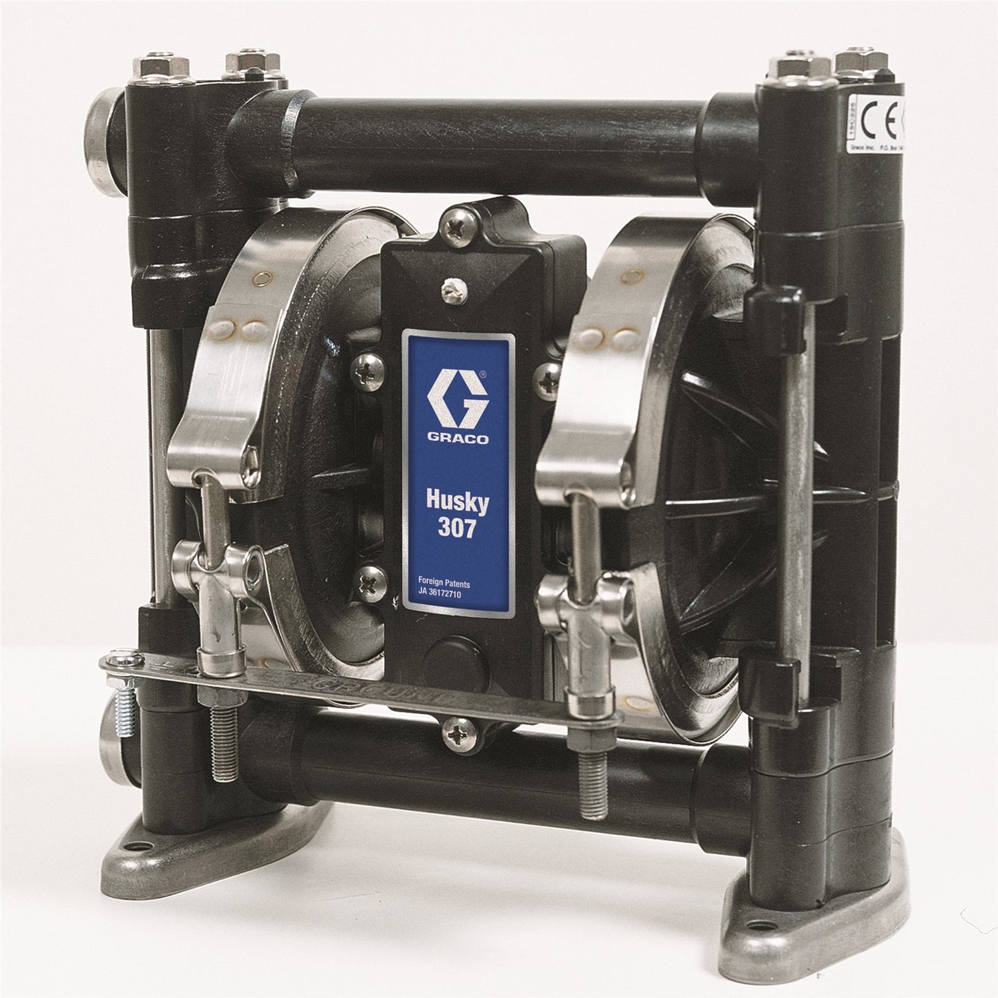 Graco D3A331 Husky 307 Acetal (3/8" Bsp) Standard Pump, Polypropylene Center Section, S/S Seats, S/S Balls & Ptfe Diaph Innoflo Solutions