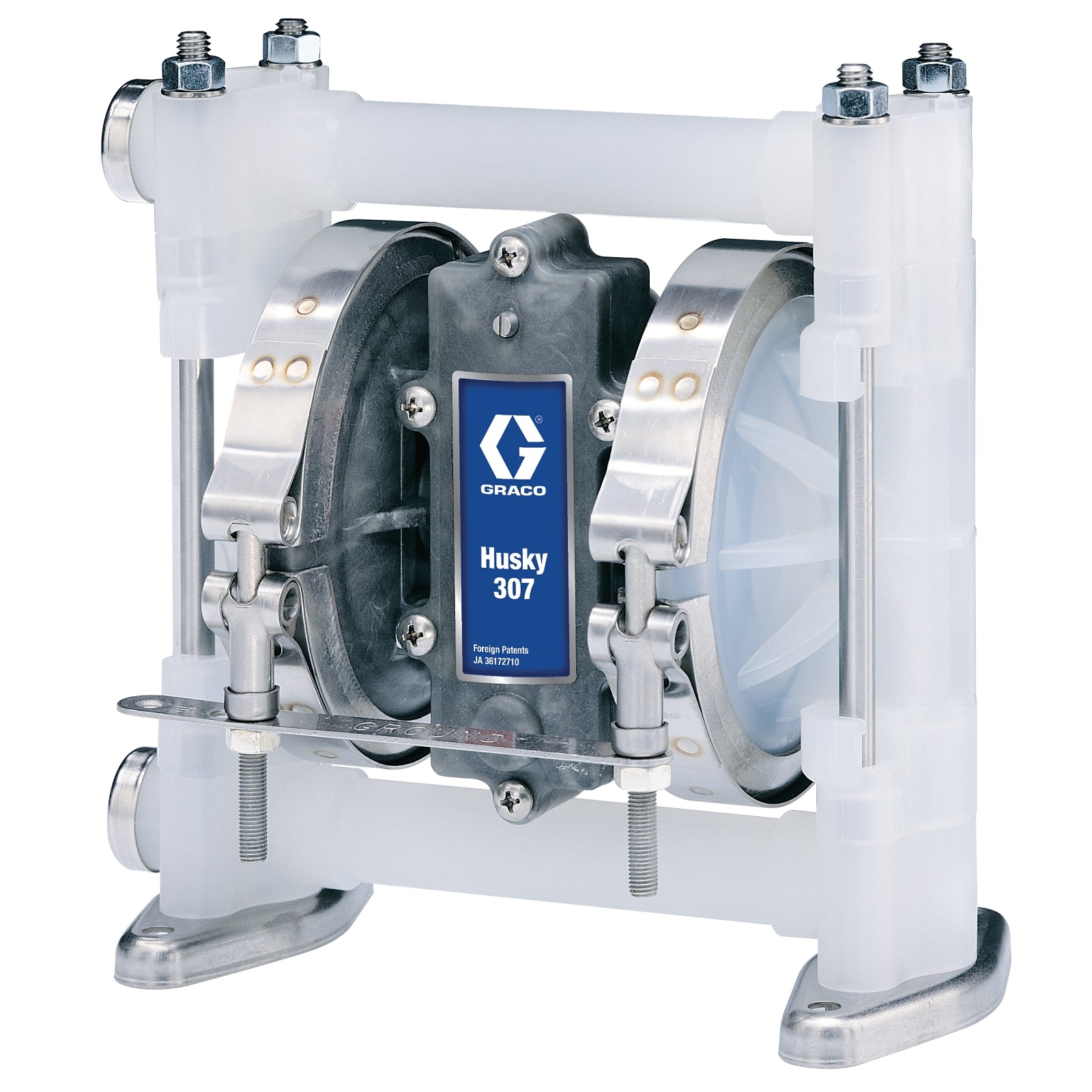 Graco D32331 Husky 307 Polypropylene (3/8" Npt) Standard Pump, Polypropylene Center Section, S/S Seats, S/S Balls & Ptfe Diaph Innoflo Solutions