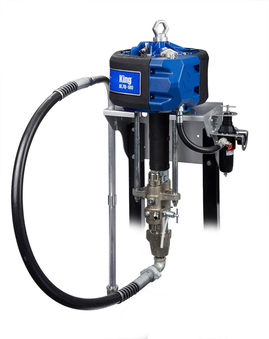 GRACO King 45:1 Sprayer, Integrated Filter, Wall Mount, Air Controls, Siphon Kit (Part No. K45FW0)