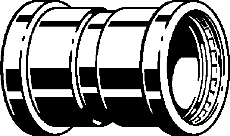 Seapress Xl Coupling – Cunife 90/10, 76.1mm Press × 76.1mm Press | Viega Seapress Metric Press System | Viega SeaPress System (SKU: 556495)