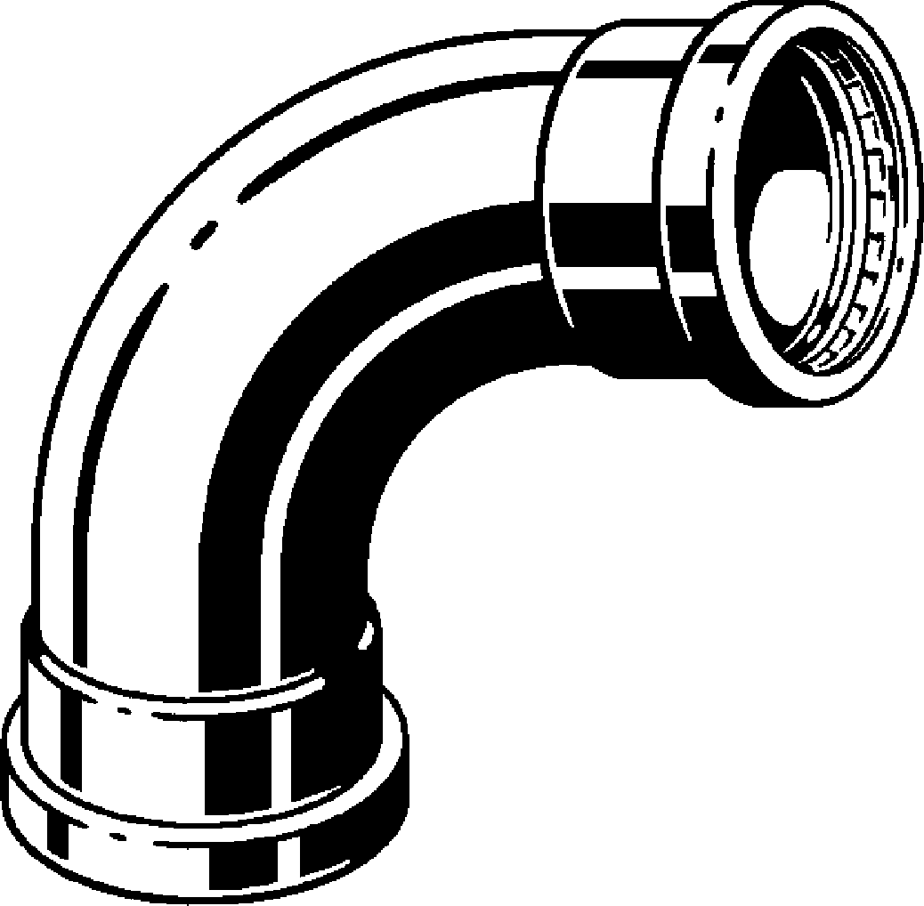 Seapress Xl 90° Elbow – Cunife 90/10, 76.1mm Press × 76.1mm Press | Viega Seapress Metric Press System | Viega SeaPress System (SKU: 556570)