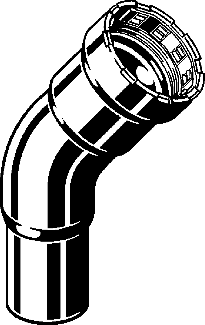 Viega Megapress 45° Street Elbow Cunife 90/10" Ftg (ips): 1 – 1 | Viega SeaPress System (SKU: 88145)