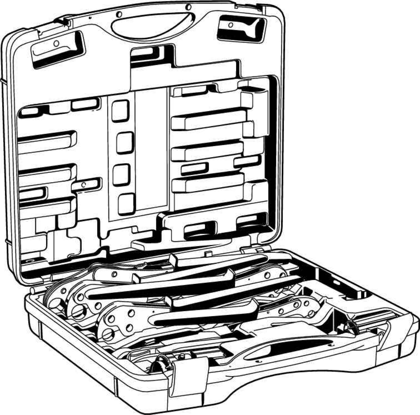 Viega Pureflow Press Complete Plumbing Tool Set, Various, For D: 3/8, 1/2, 3/4, 1 | Viega ProPress System (SKU: 56010)