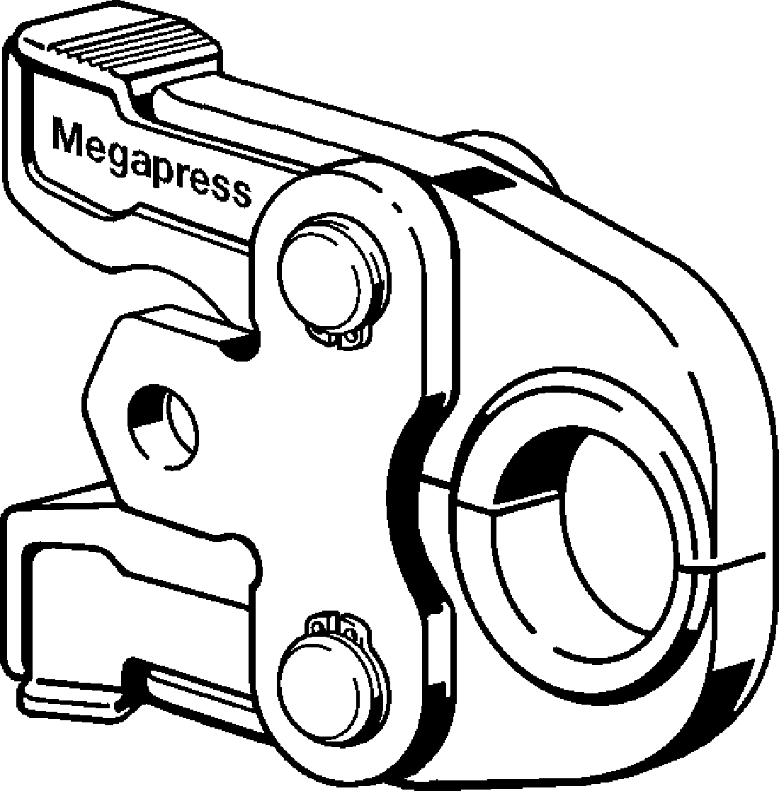 Viega Megapress Marine Press Jaw, Steel, For D: 3/4" | Viega SeaPress System (SKU: 56255)