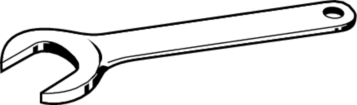 Svc Wrench, Chrome – Plated Steel, Svc; Wrench Size (in Inch)[in]: 13/16; Wrench: 30 | Viega ProPress System (SKU: 50002)