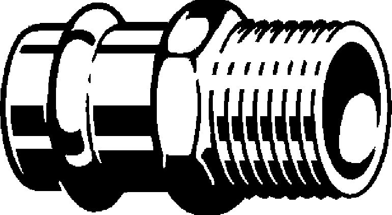 Viega Propress Adapter Bronze Mpt: 3/4" – 3/4" | Viega ProPress System (SKU: 79230)